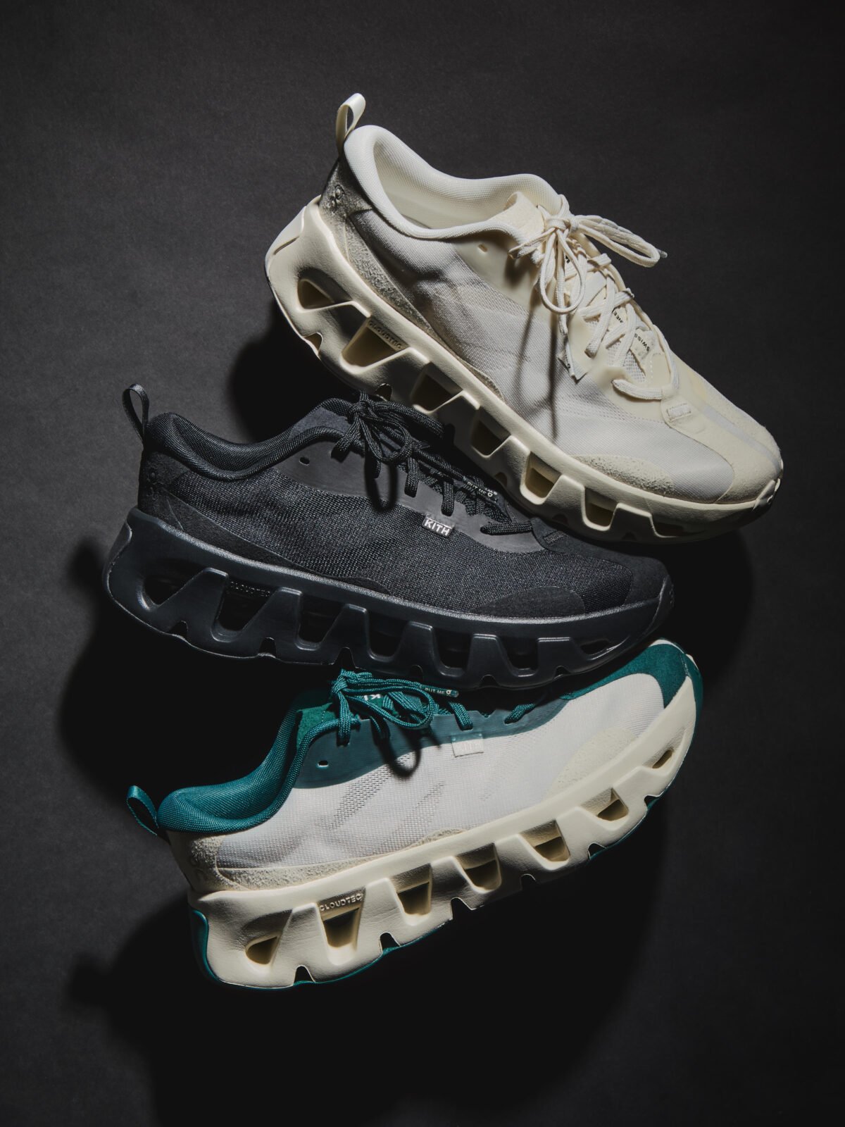 Kith x On K-Tech 1 and K-Tech 2 running shoes from the new multi-year partnership collaboration - detail view 3