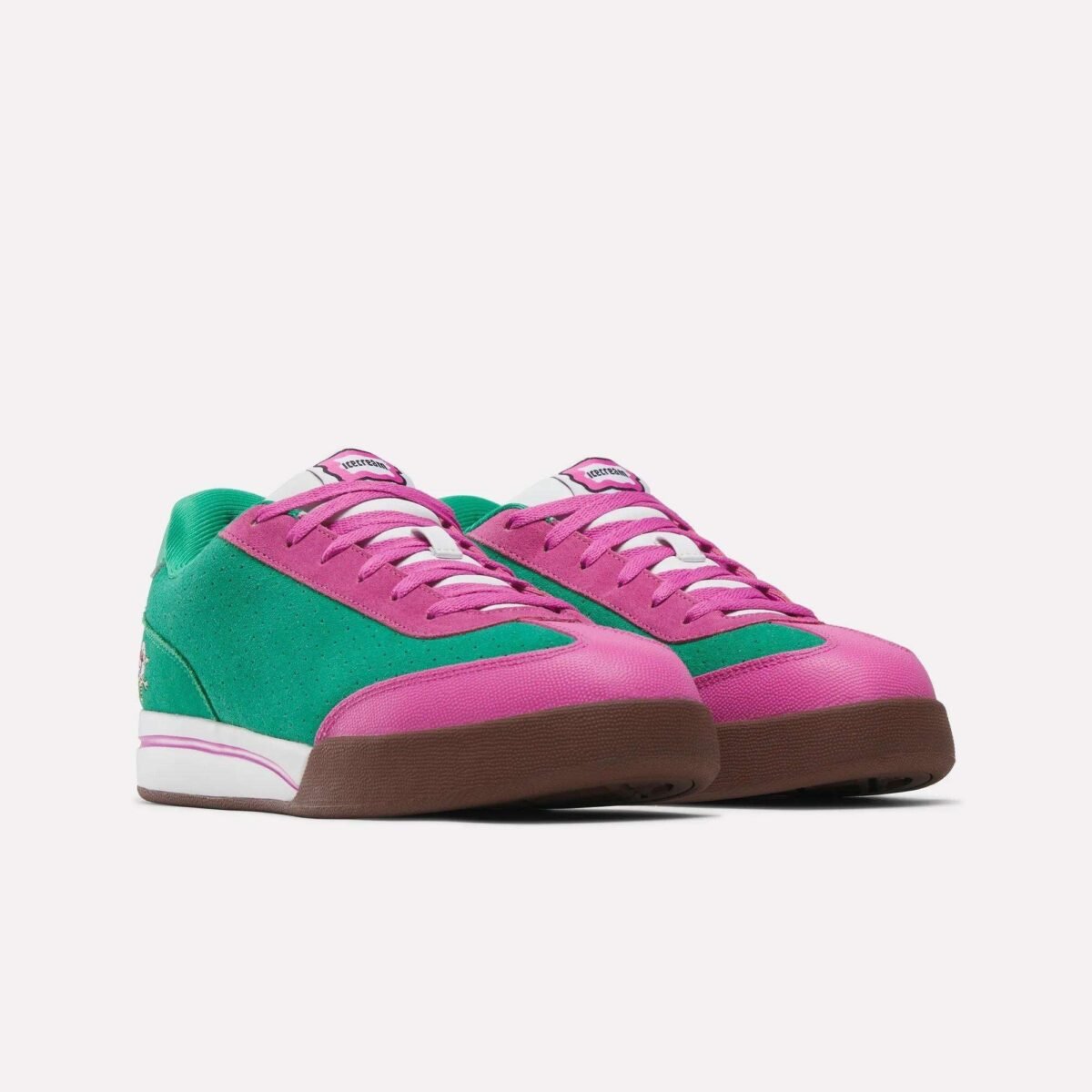 BBC Ice Cream x Reebok Board Flip Watermelon colorway featuring vibrant summer palette on classic skate silhouette - detail view 1