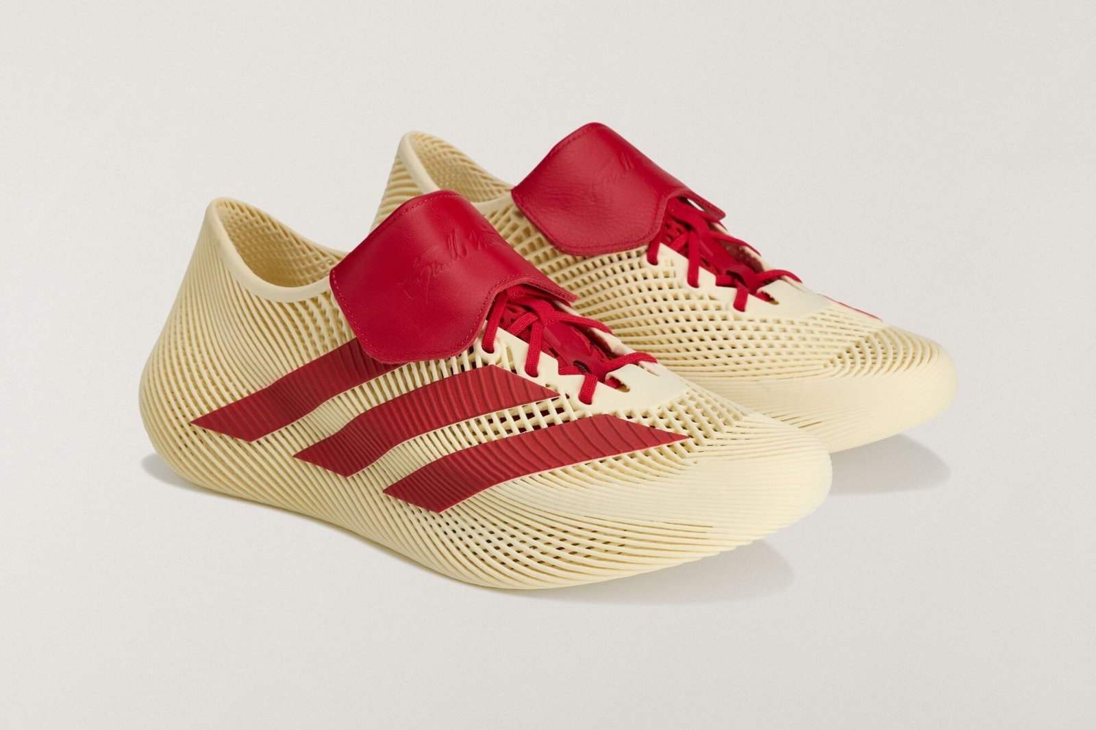 Tyrrell Winston x adidas Climacool 4D in Collegiate Red, Off White, and Matte Gold colorway, released September 2026