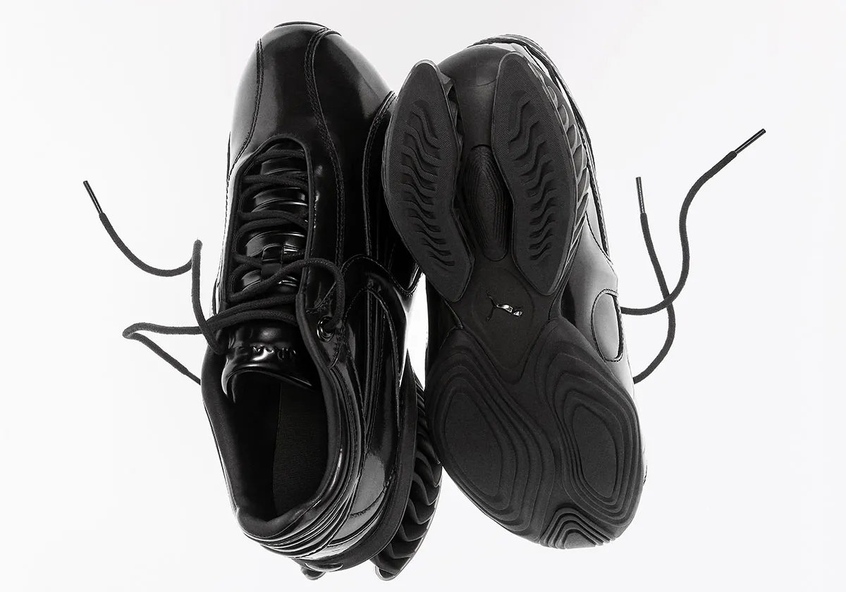 PUMA x J.L-A.L collaborative sneaker featuring innovative wear-away gradient upper design - detail view 1