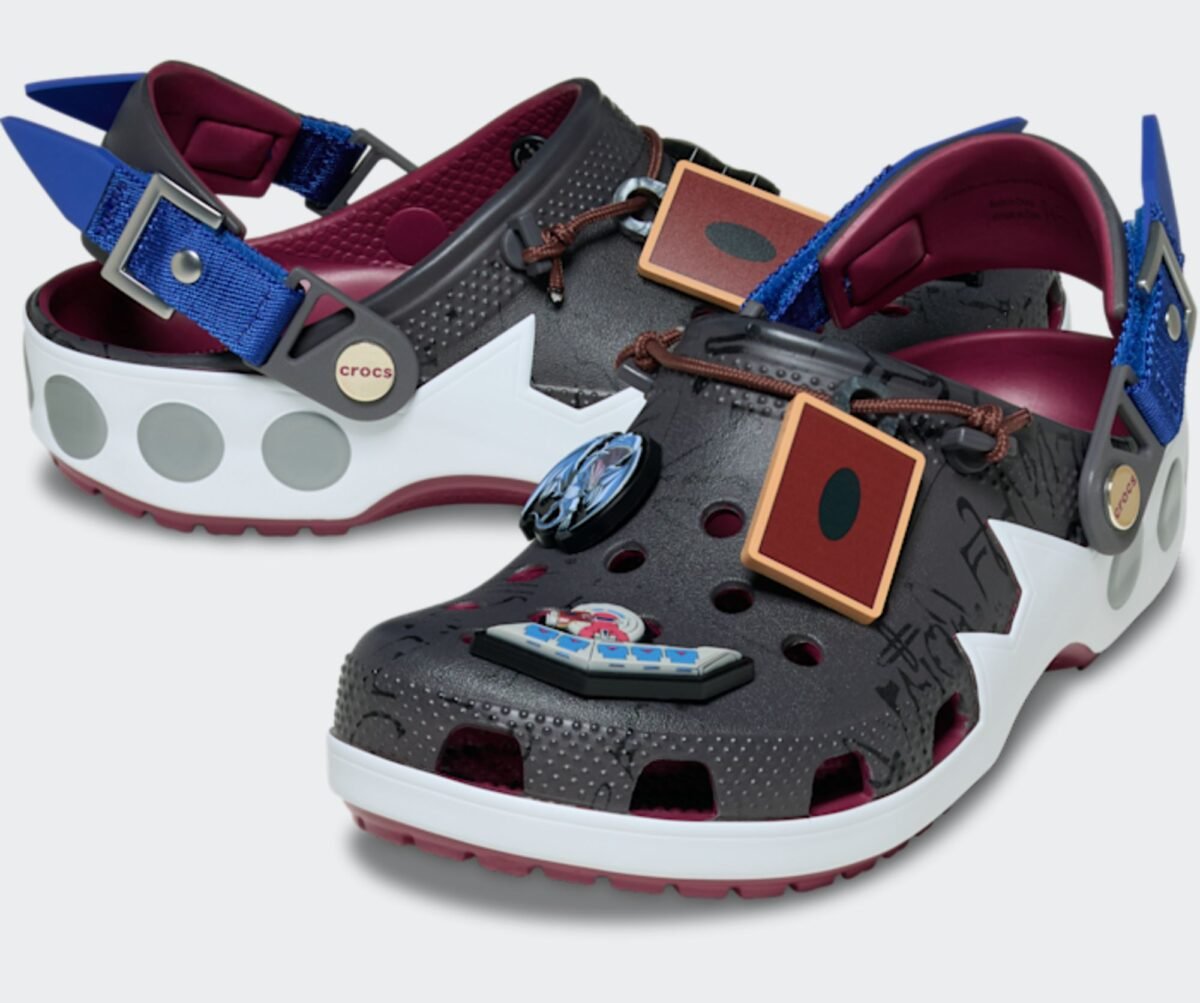 Yu-Gi-Oh! x Crocs Classic Clog in Seto Kaiba multicolor colorway, releasing September 2026 - detail view 2