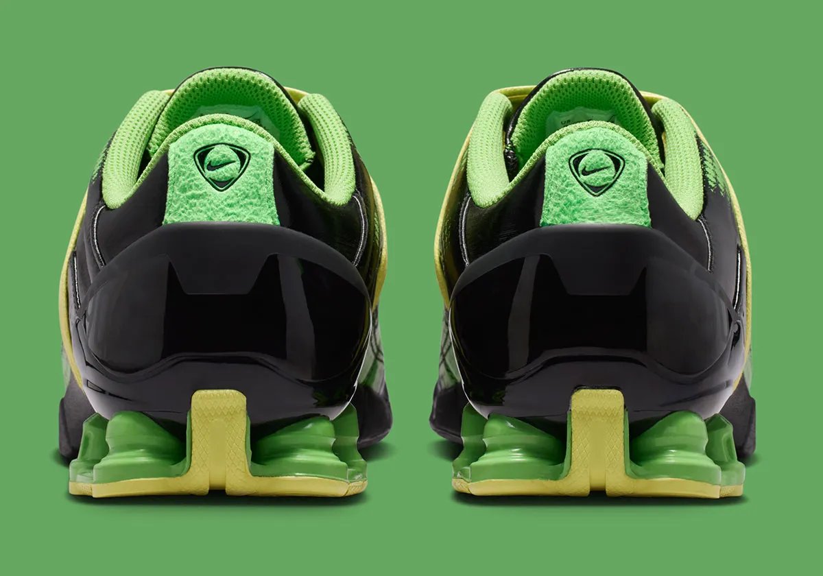 Nike T90 Shox Magia with Total 90 circular heel logo and goalkeeper-inspired textile graphics - detail view 4