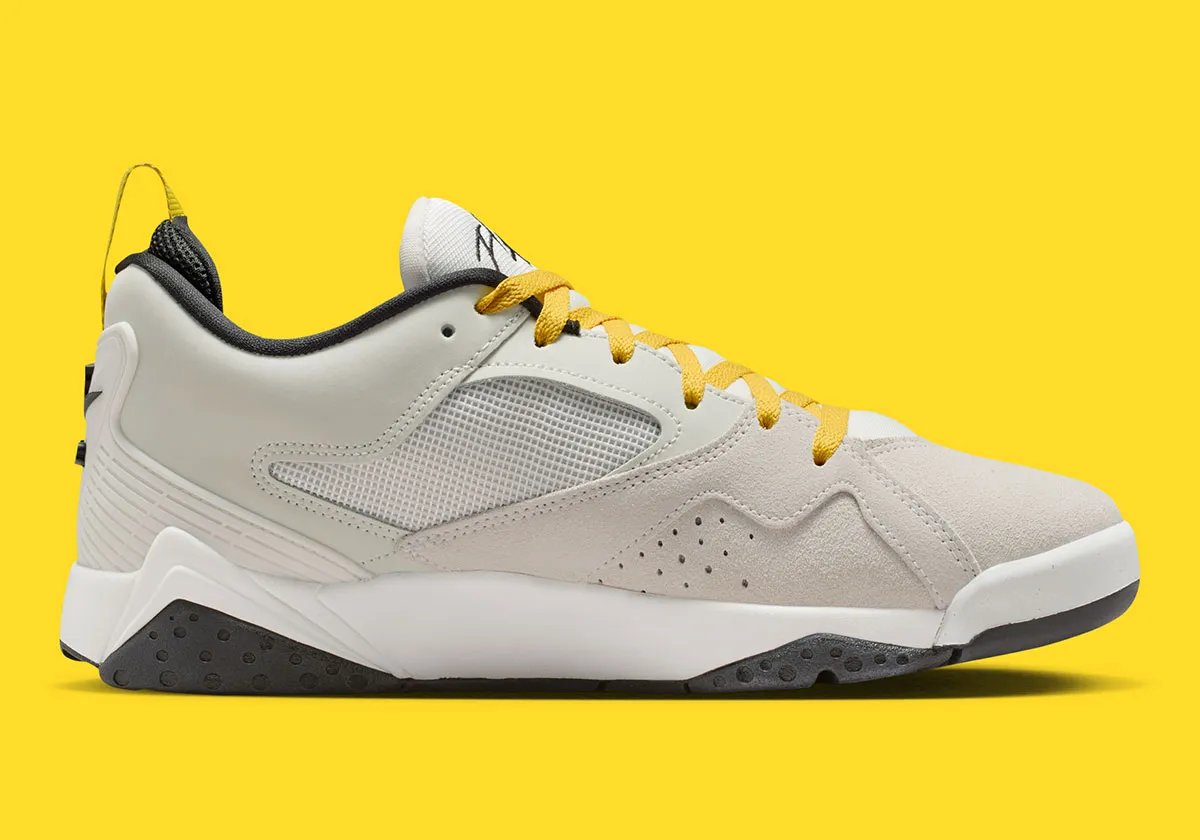 Jordan MVP 92 in Tour colorway showing hybrid design with tonal base and strategic accents - detail view 2