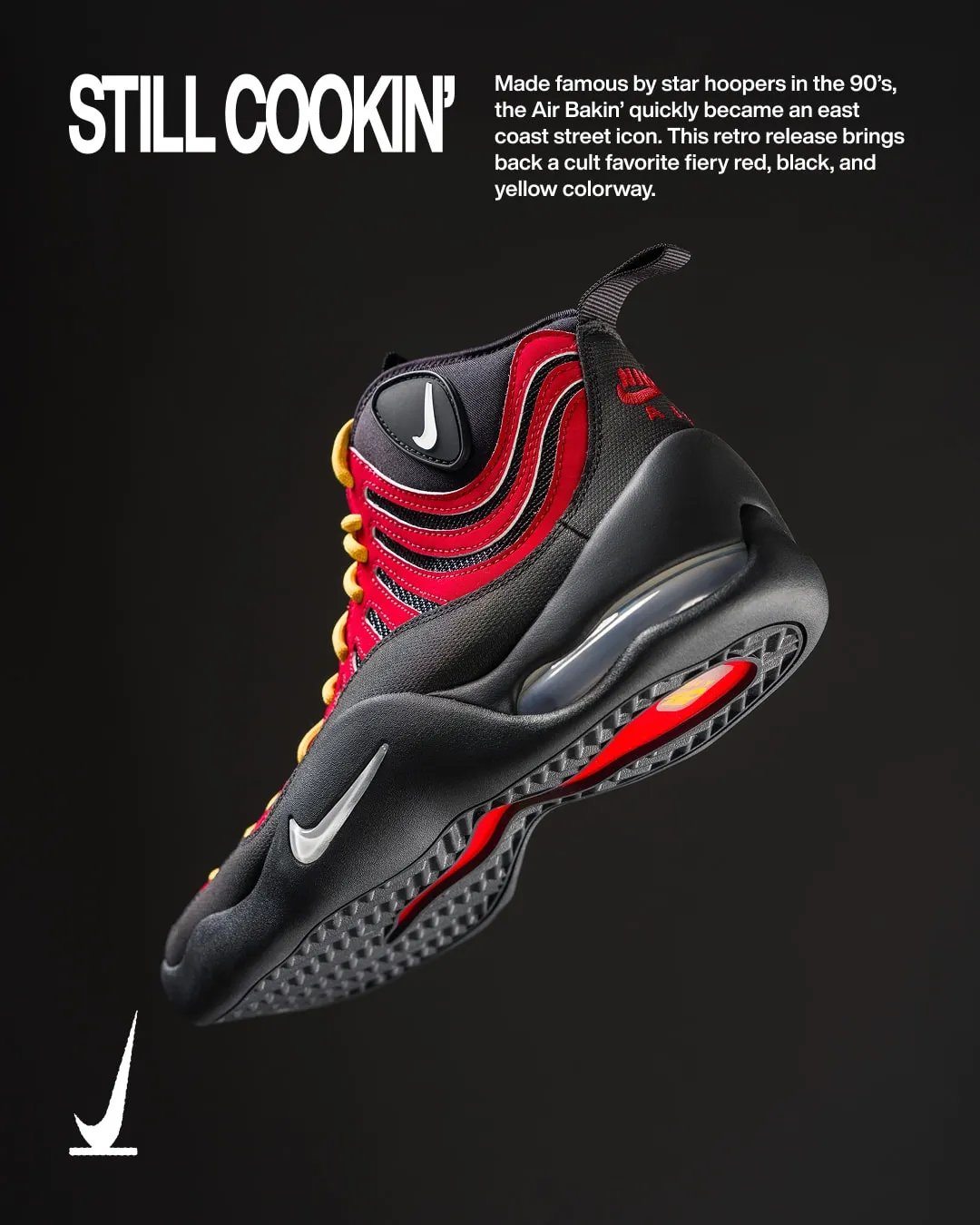 Nike Air Bakin OG Varsity Red Drops September 2026 - detail view 2
