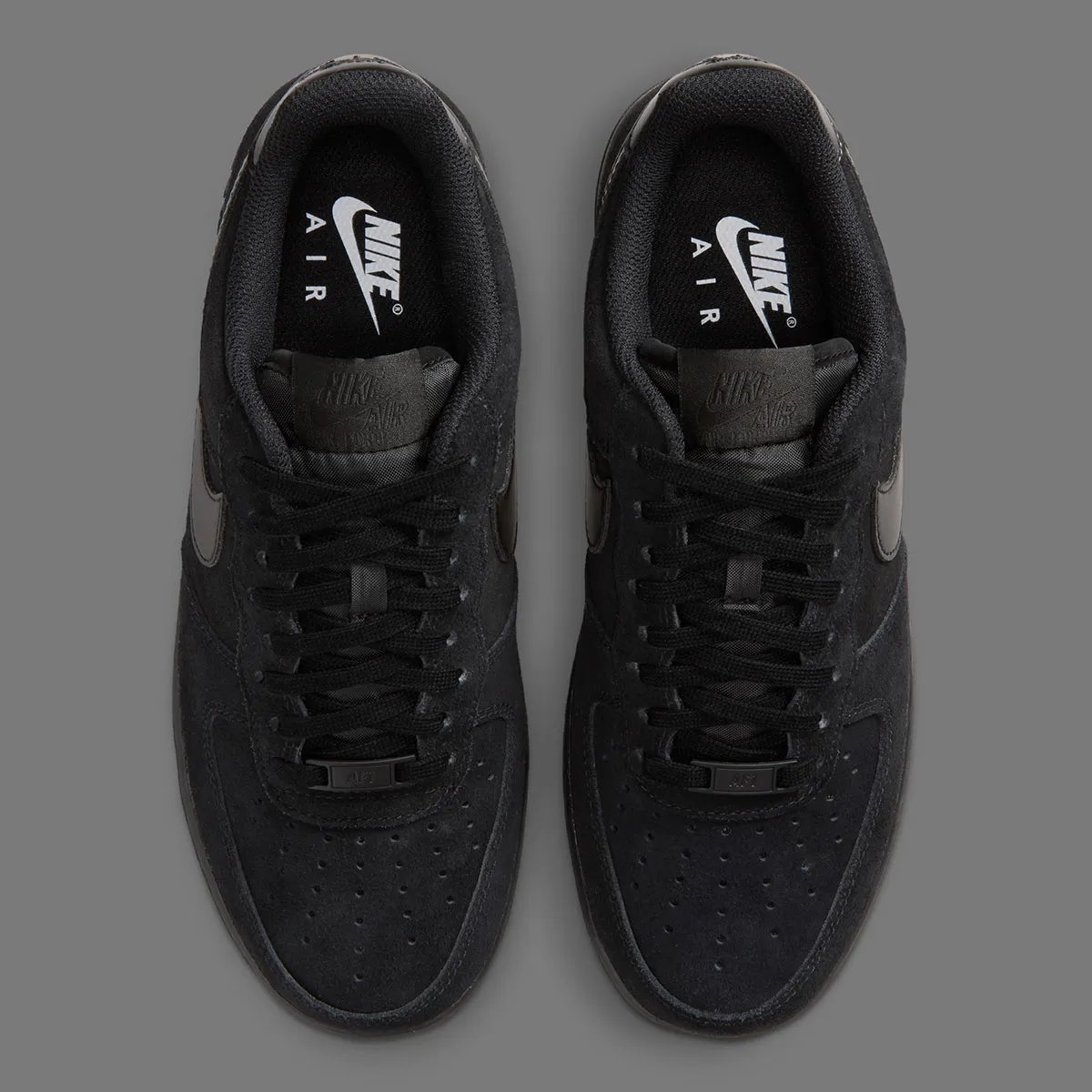 Nike Air Force 1 Low in premium suede with metallic branding details on Swoosh and heel - detail view 3