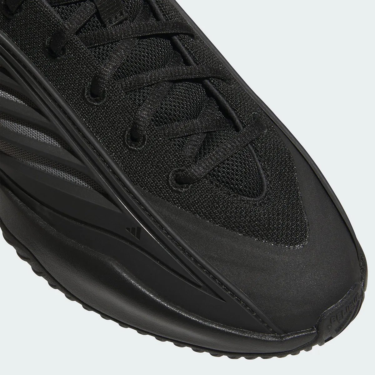 adidas Believe That in Core Black, Anthony Edwards signature takedown basketball model with ventilated TPU panels and Dreamstrike cushioning - detail view 5