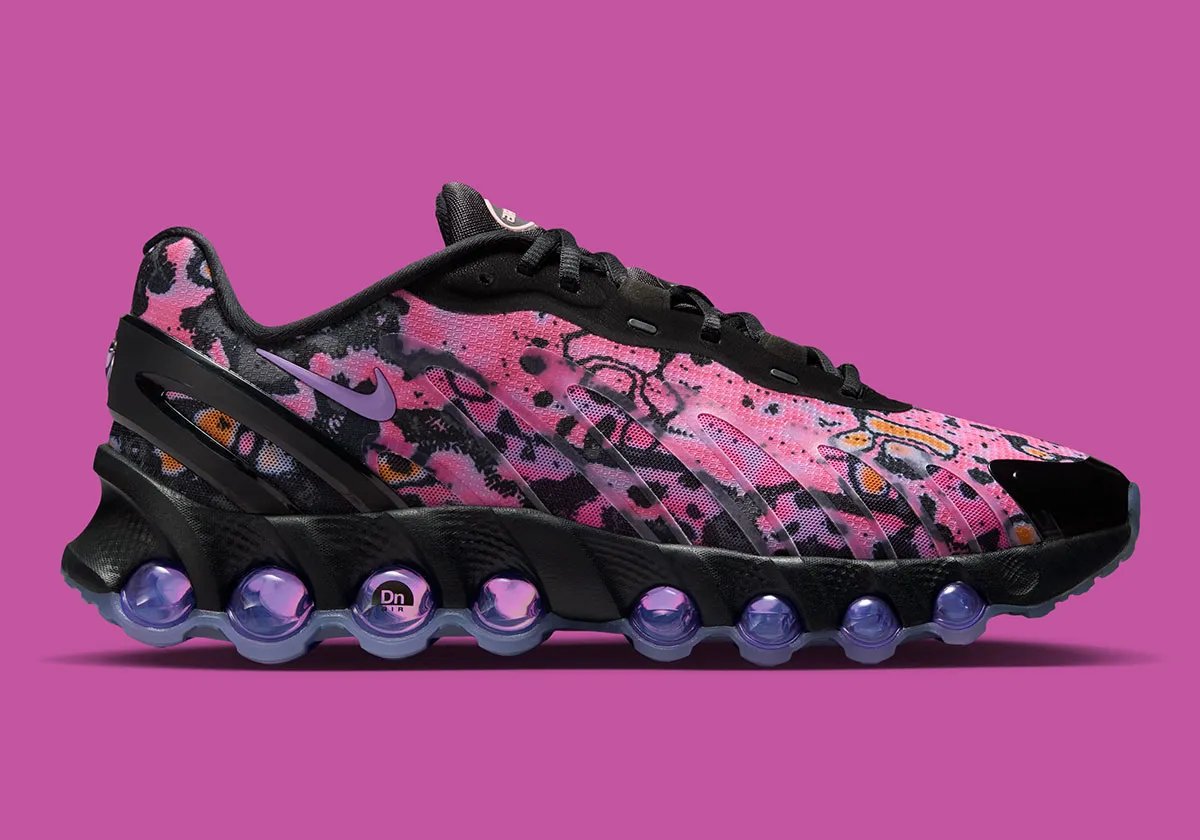 Nike Air Max DN8 in 'Have A Nike Day' colorway featuring vintage-inspired branding on modern Air Max silhouette - detail view 2