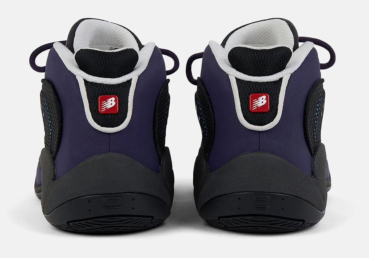 New Balance P400 in Black/Boysenberry colorway with Fresh Foam X cushioning, side view - detail view 4