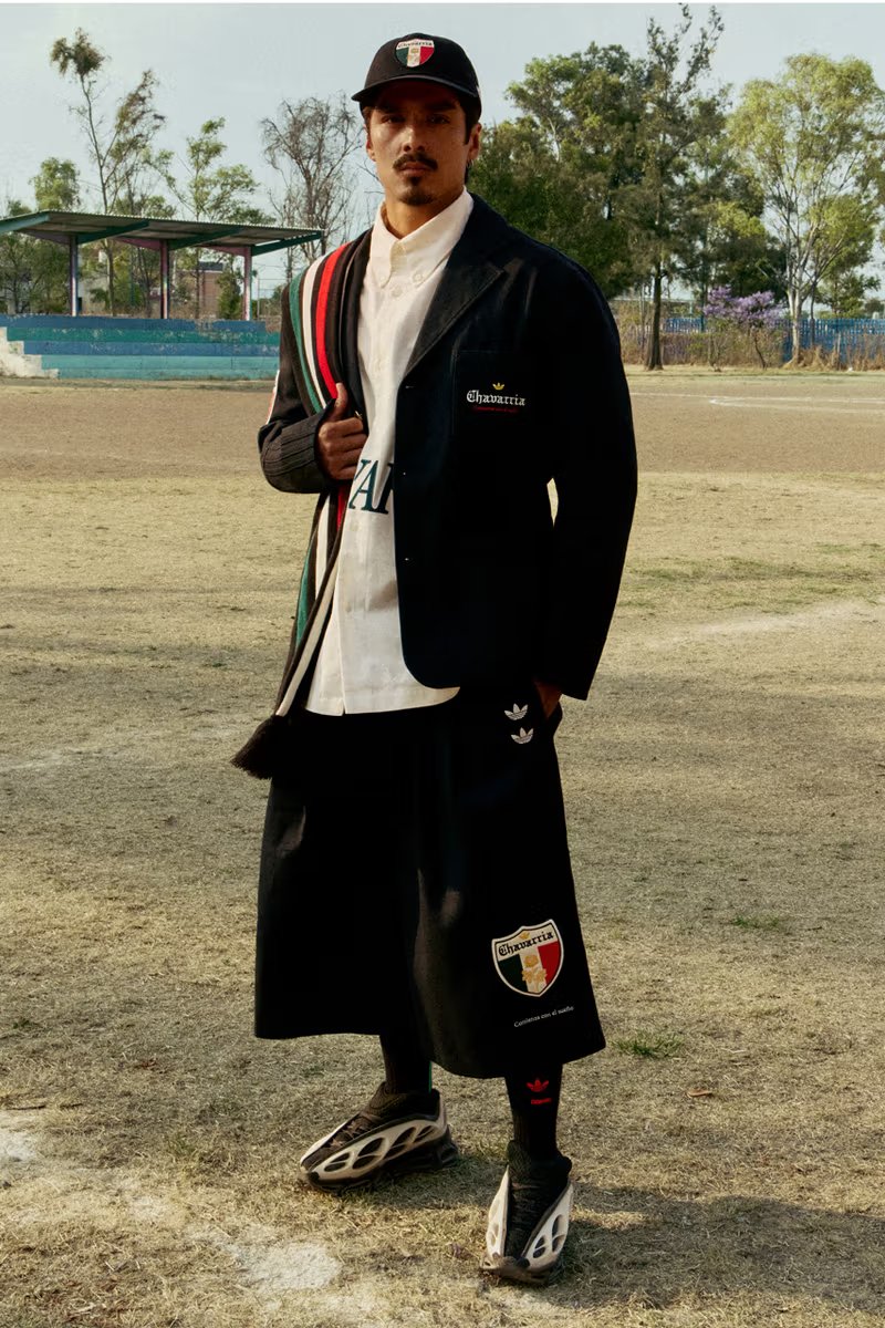 Willy Chavarria x adidas Originals Selección Nacional de México capsule featuring Megaride Copa and apparel with official federation credentials - detail view 4