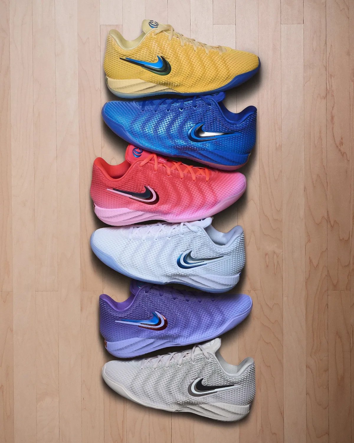 Nike Caitlin 1 signature basketball shoe in Caitlin Blue colorway, designed for Caitlin Clark - detail view 2