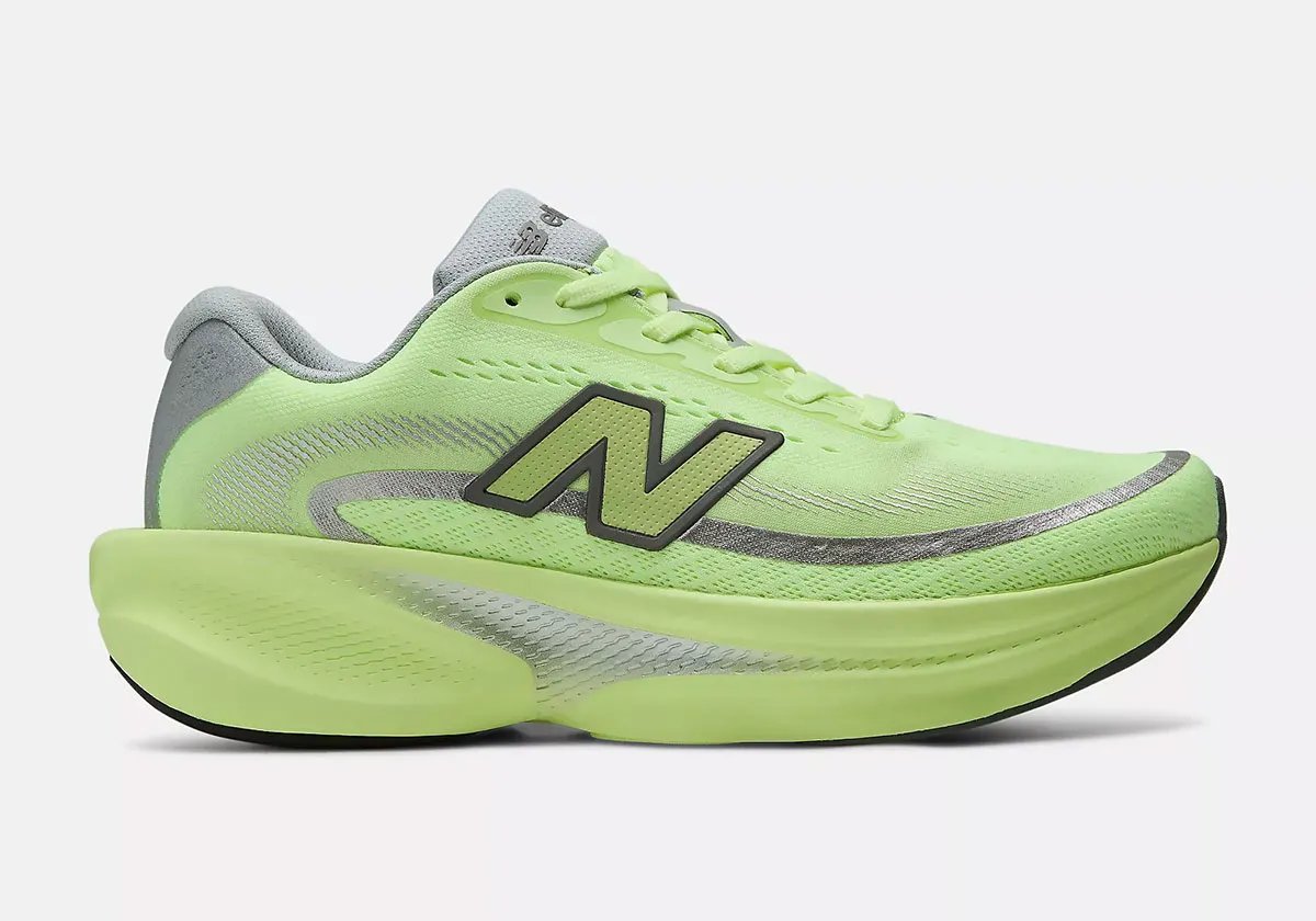 New Balance Ellipse running shoe in neutral colorway, showing mesh upper and foam cushioning profile - detail view 4