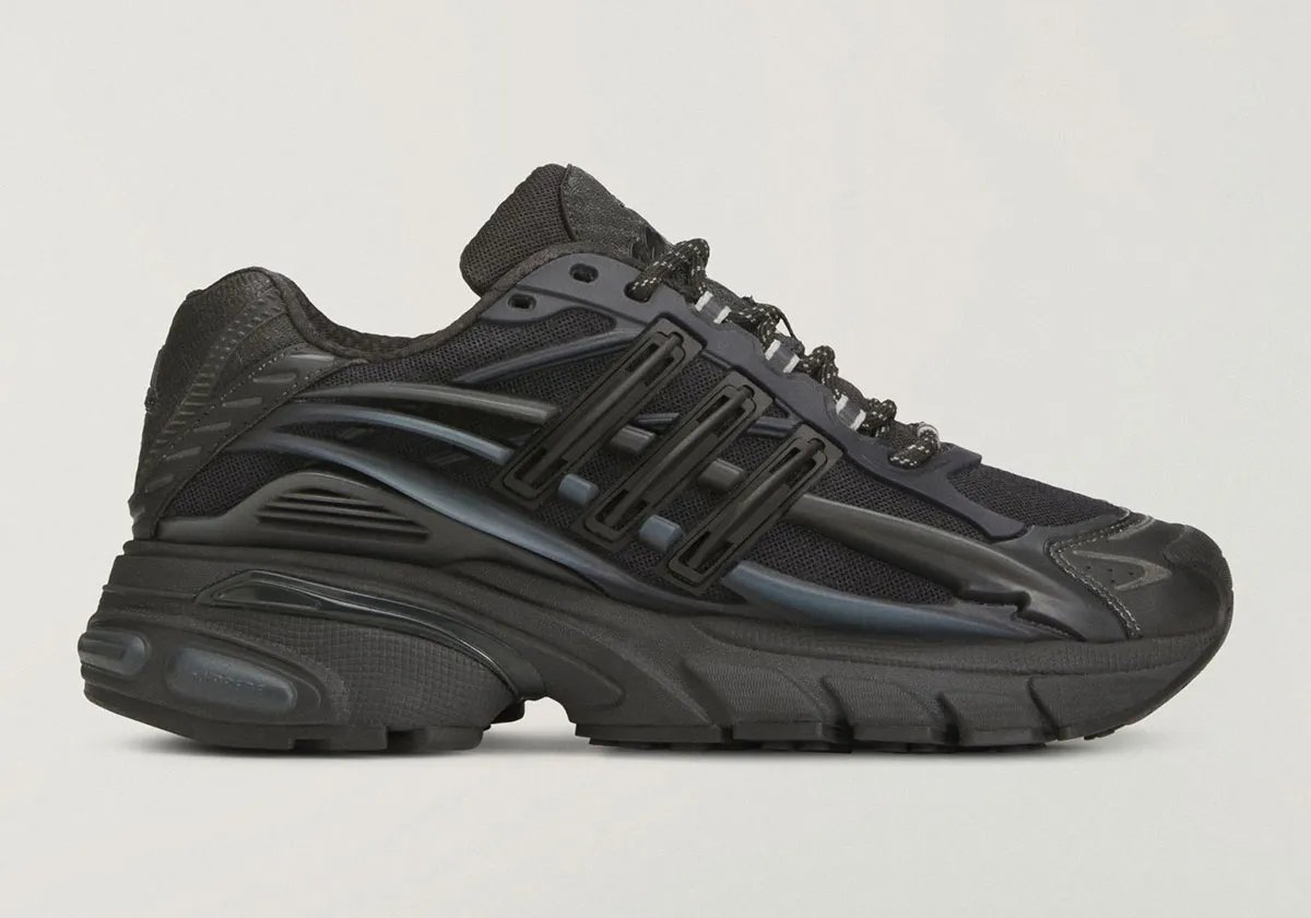 Pharrell x adidas VIRGINIA Adistar Jellyfish in black colorway, side profile view - detail view 1