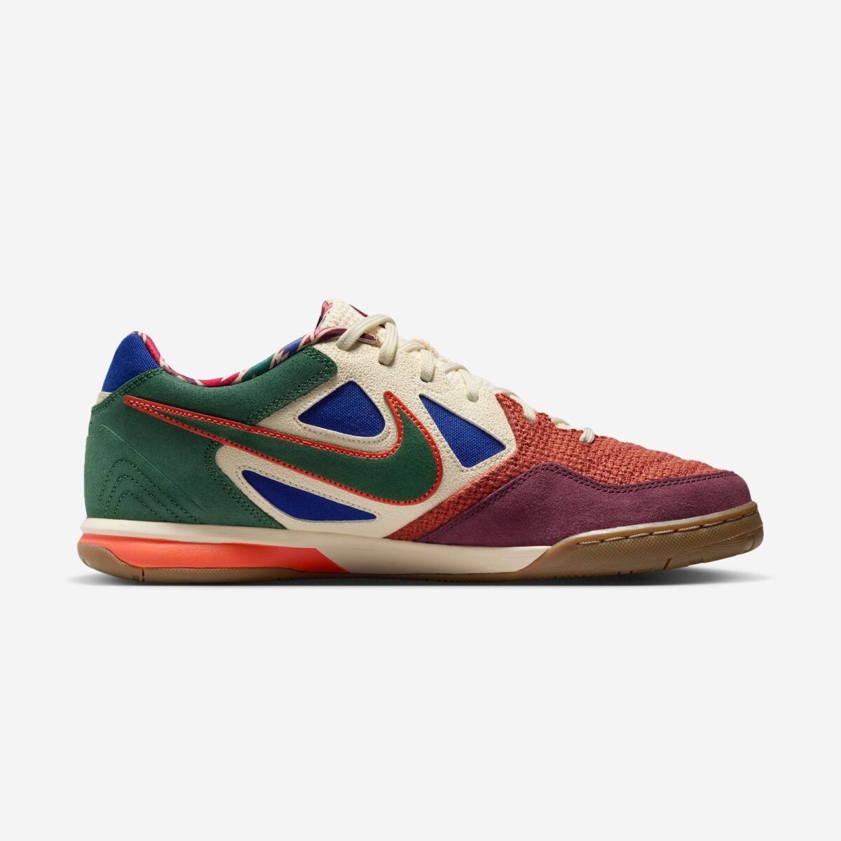 Nike Gato N7 indoor soccer shoe in N7 collection colorway, side profile view - detail view 3