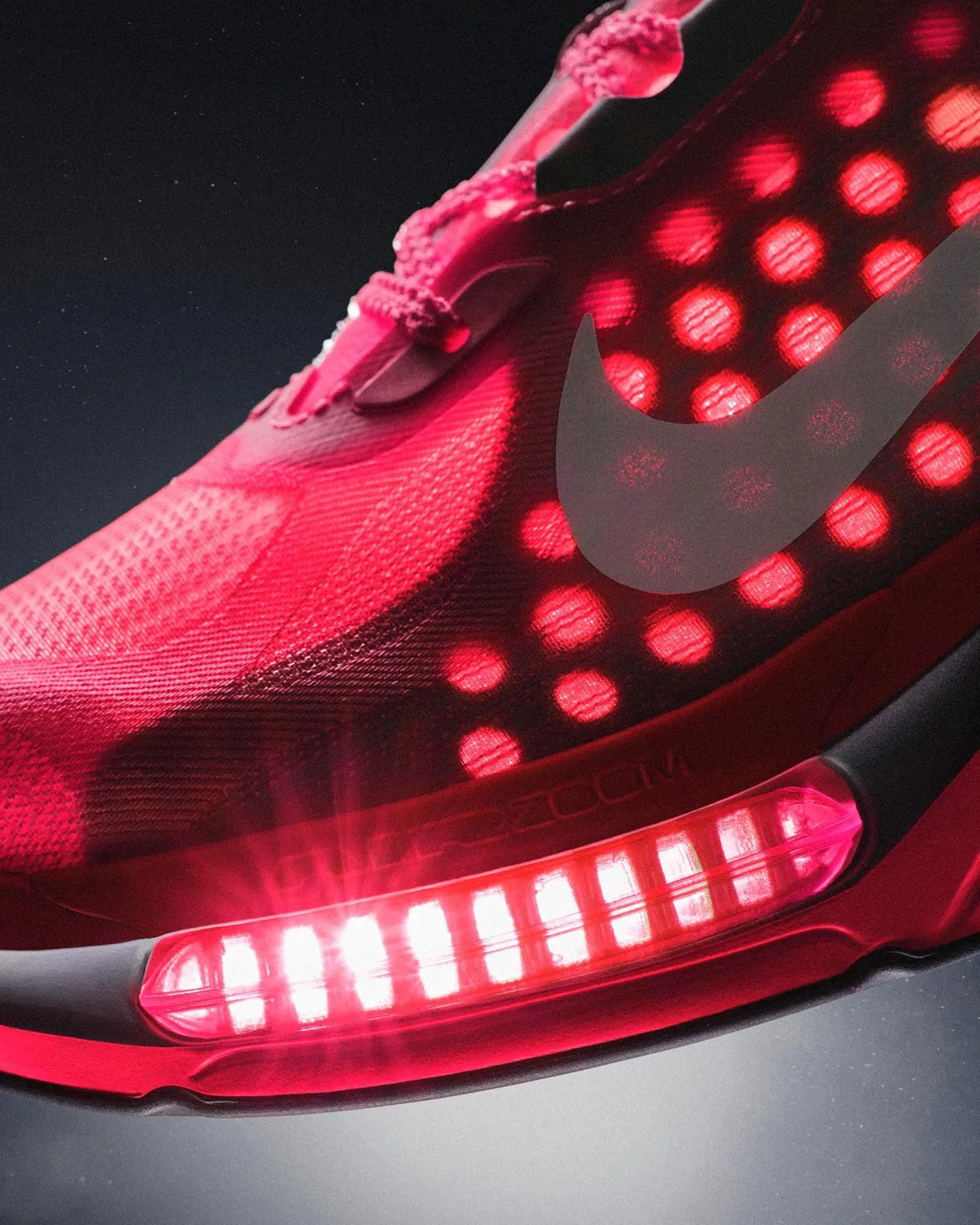 Nike Pegasus Plus 2 running shoe featuring visible Air Zoom midsole unit and ZoomX foam cushioning - detail view 2