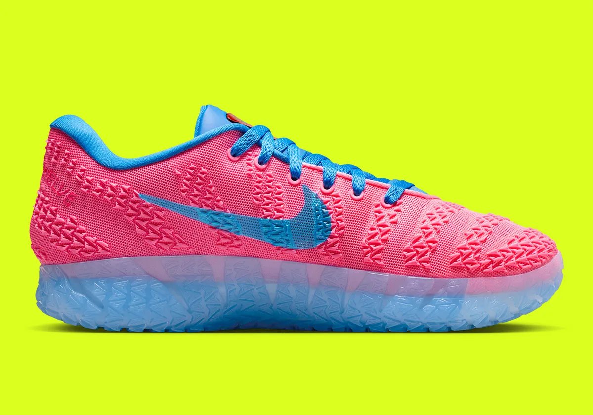 Nike Ja 3 'Kool-Aid' in yellow and red colorway with blue accents, official product shot - detail view 2