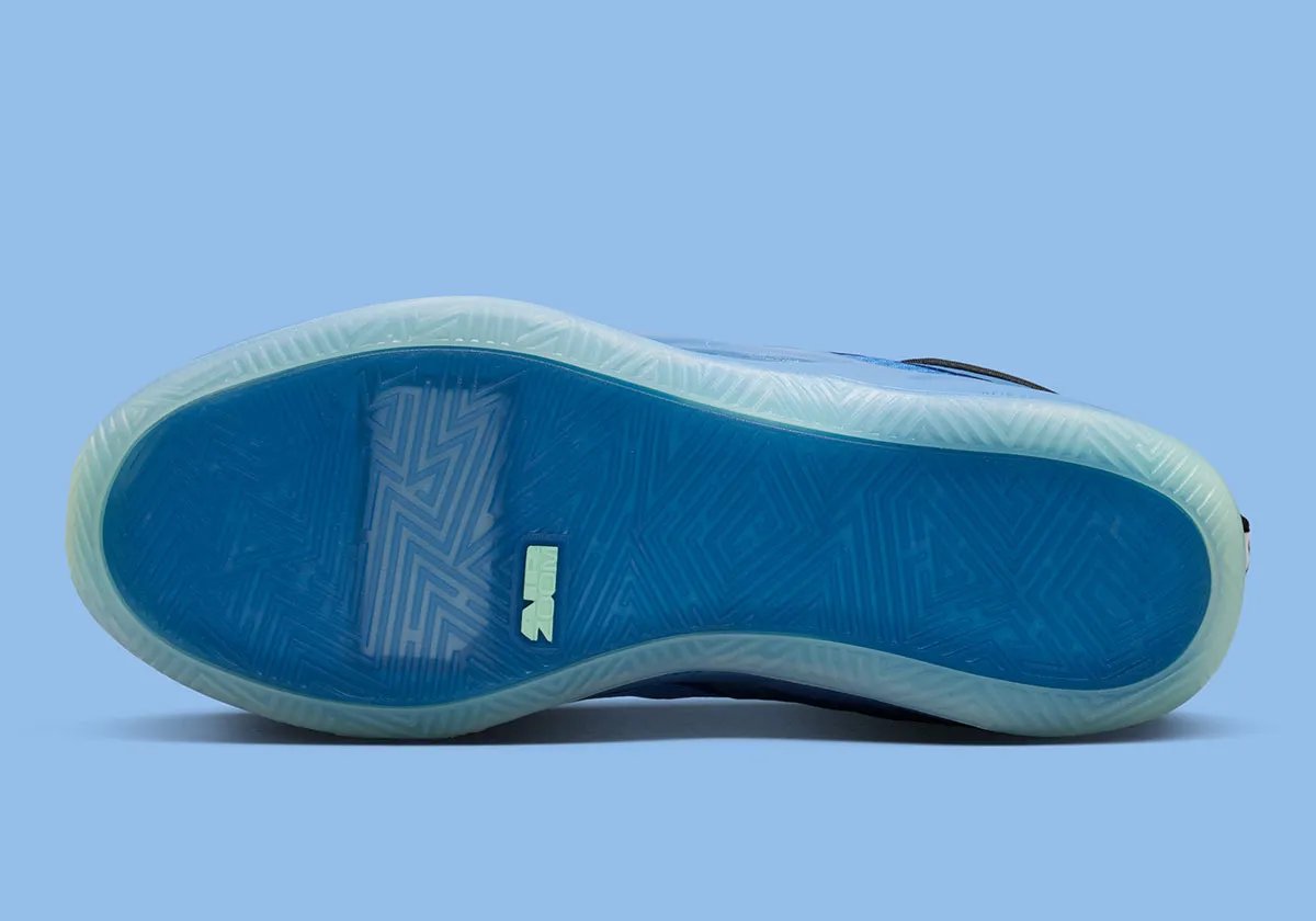 Jordan Heir Series 2 Minnesota Lynx in True Blue and Baltic Blue with Volt Tint accents, featuring Queen Phee branding - detail view 2