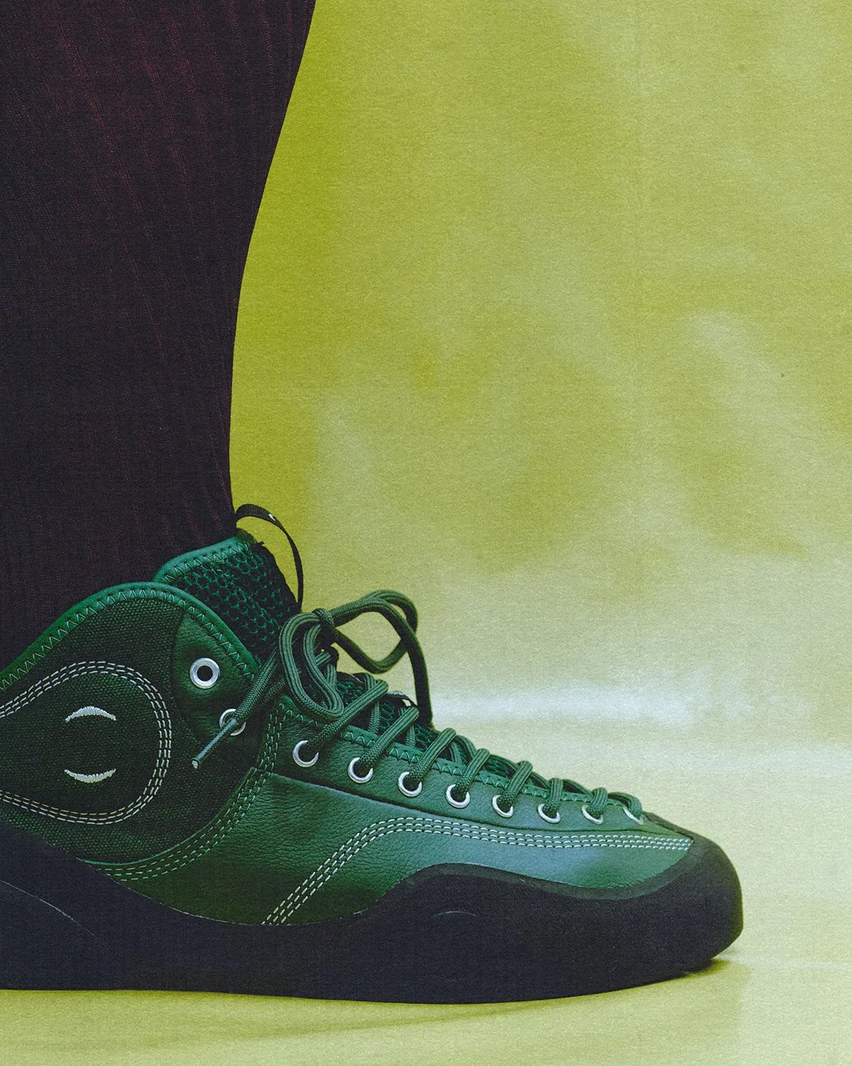 Village PM 2PM silhouette in neutral colorway, showcasing higher-cut structure and asymmetrical design profile - detail view 2