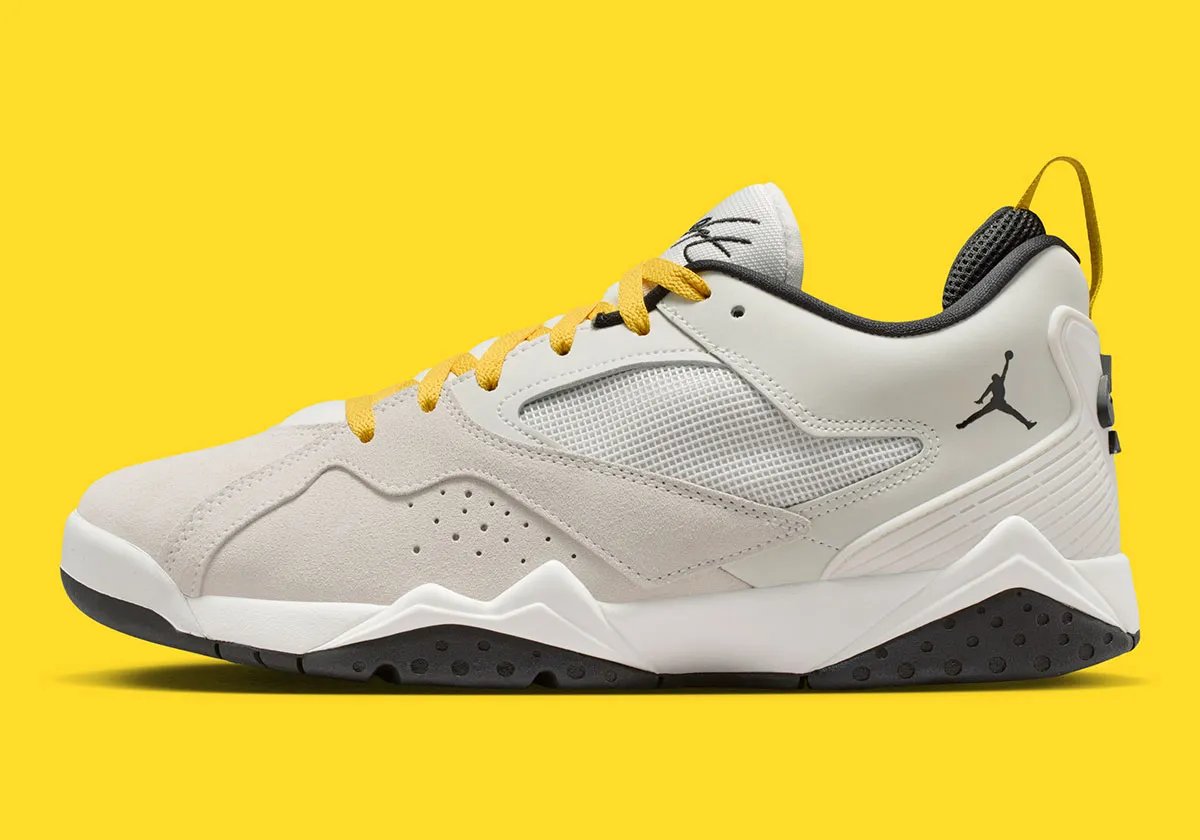 Jordan MVP 92 in Tour colorway showing hybrid design with tonal base and strategic accents - detail view 1