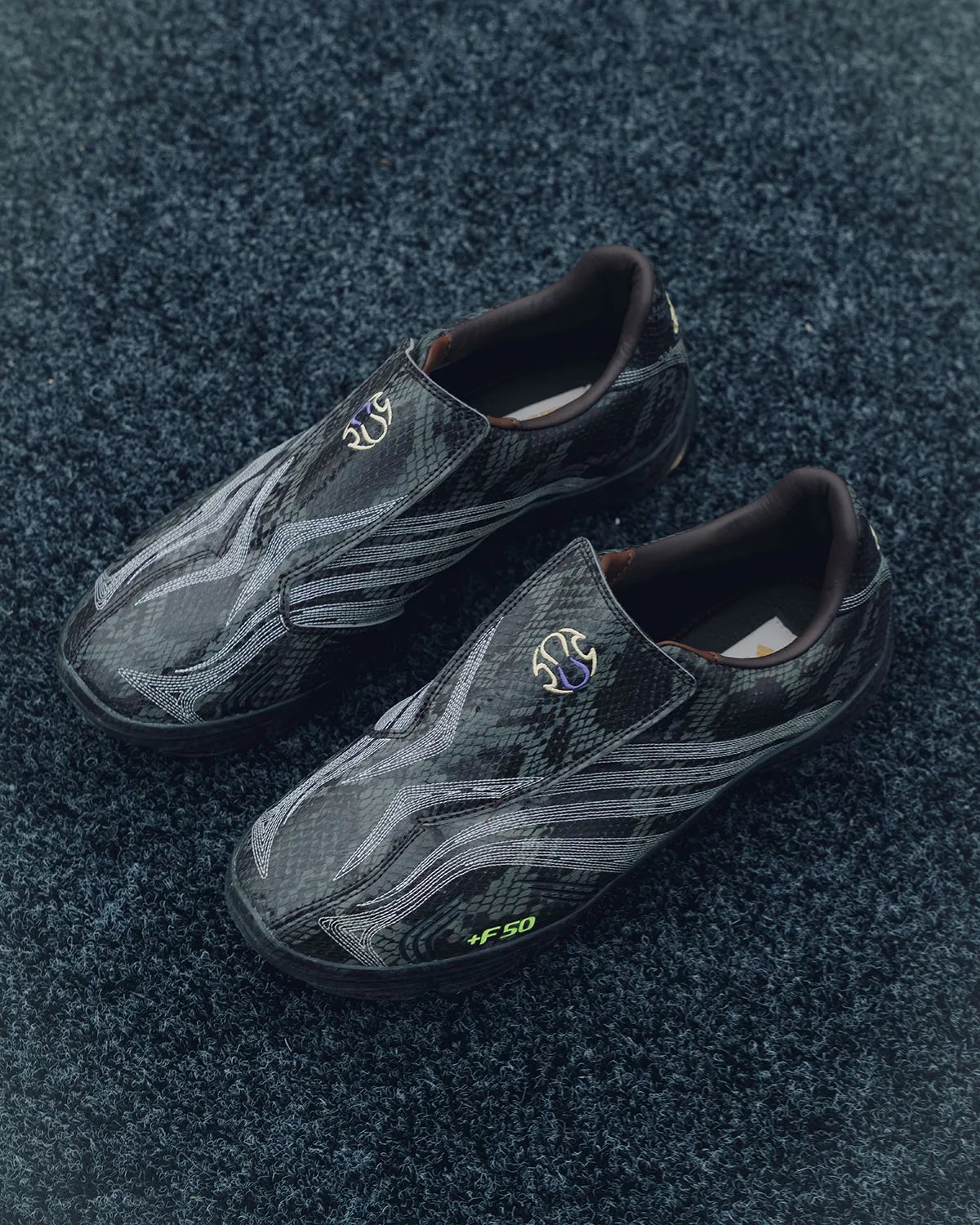 adidas Originals sneaker from the 'Do Not Duplicate' collection by The Whitaker Group, displayed for the Houston Rodeo exclusive release. - detail view 3