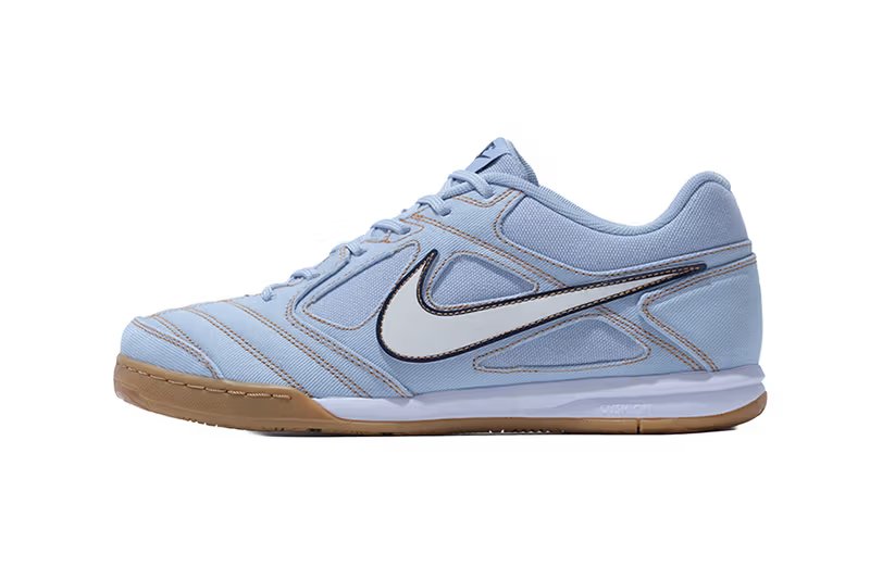 Nike Gato LV8 in light denim with gum leather detailing, mita exclusive colorway - detail view 2