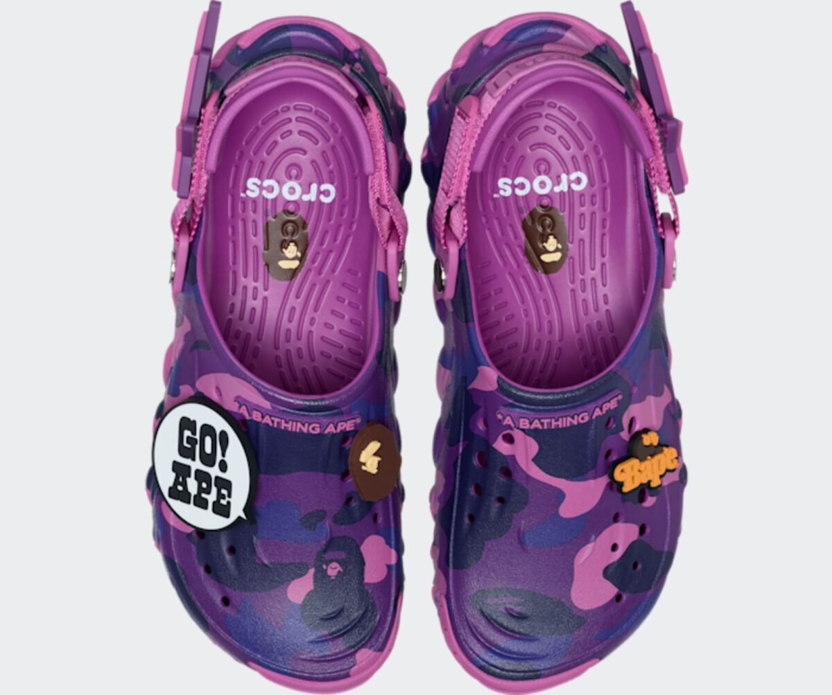 BAPE x Crocs Echo RO Clog Grapeberry Releases May 2026