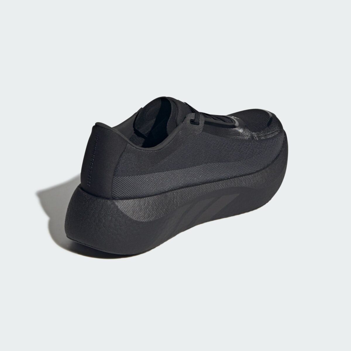 adidas Hyperboost Edge Core Black performance sneaker, lateral and medial side view - detail view 4