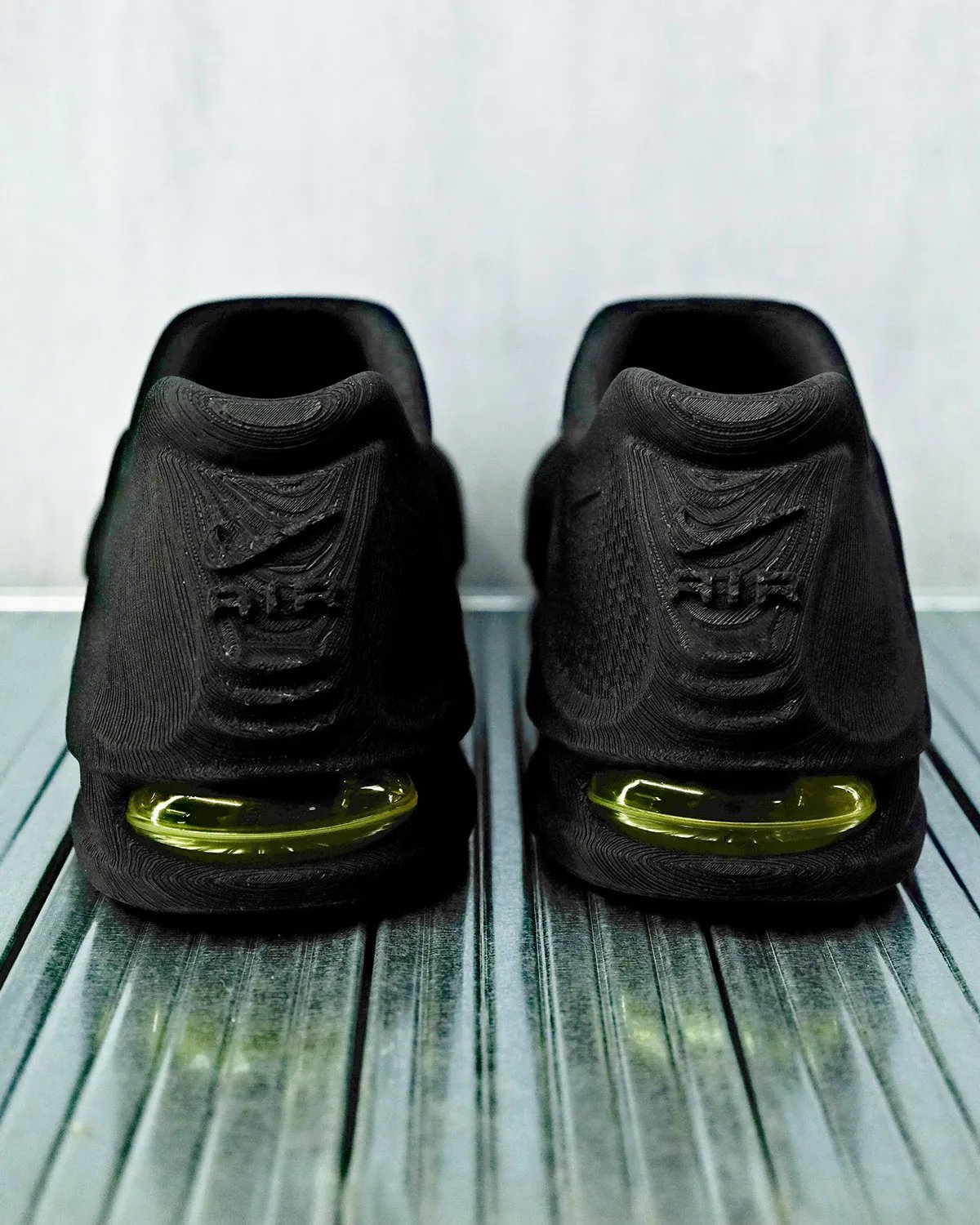 Nike AirWorks 3D-printed Air Max concept by Motoi Hatsuki featuring one-piece sculpted upper with air windows - detail view 5