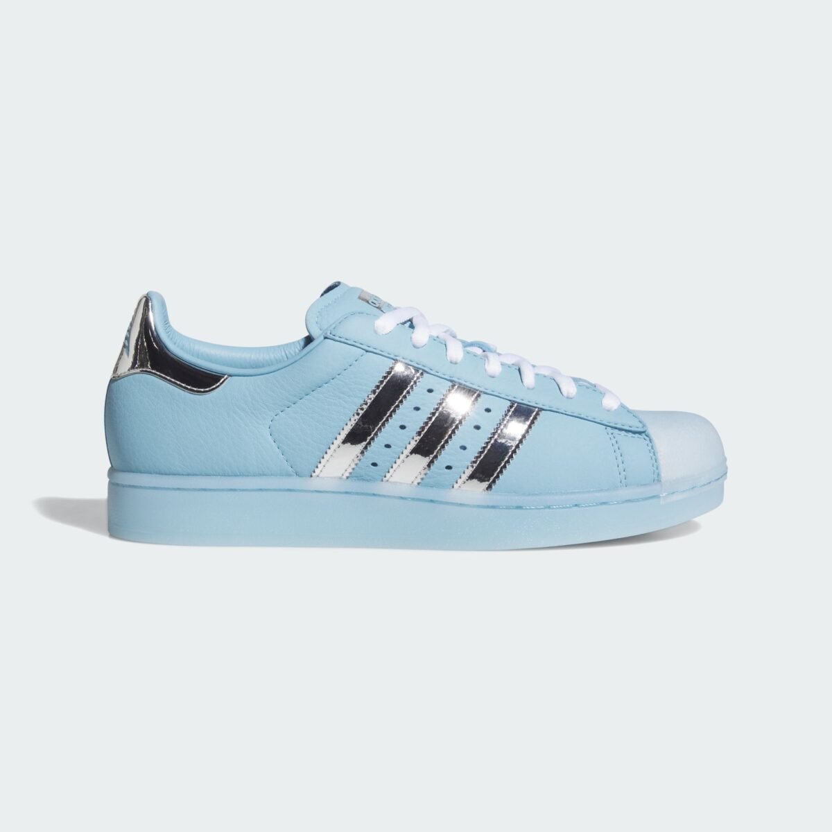 Anthony Edwards x adidas Superstar II in Clear Blue and Tech Grey Metallic, September 2026 release - detail view 2
