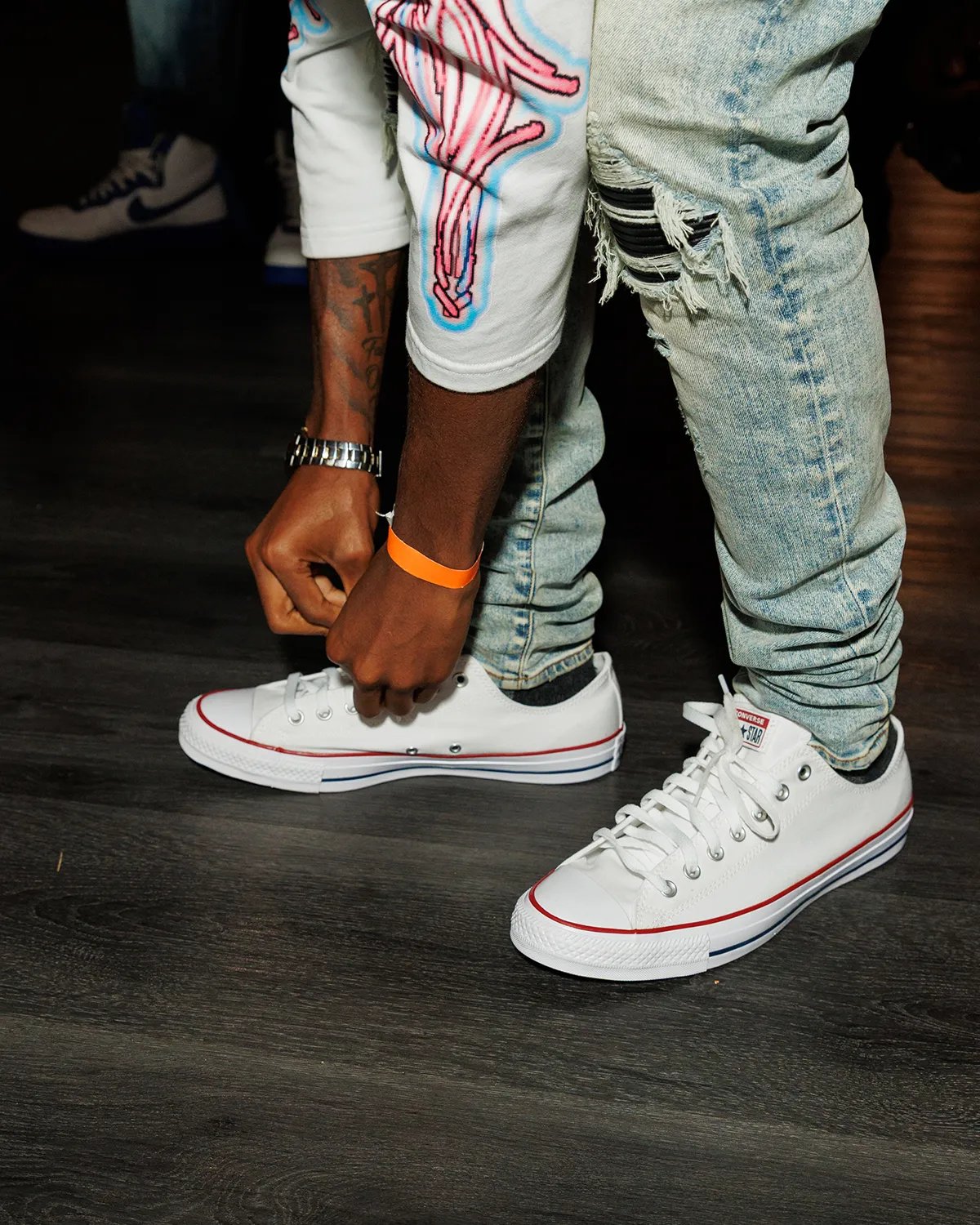 Converse Chuck Taylor Throwback displayed at Bronx litefeet celebration event hosted by Foot Locker and Litefeet Awards - detail view 3