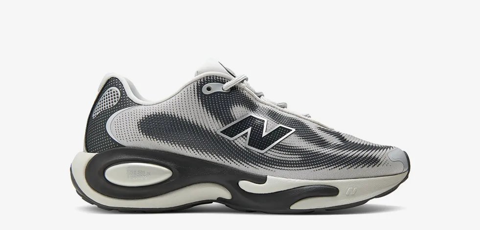 New Balance 740 in Lace Linen/Silver with chrome silver overlays displayed at DICK'S Sporting Goods - detail view 3