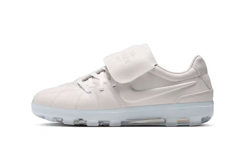 Nike Atelier Total 90 "Sail" white leather soccer boot with snakeskin overlay details - detail view 2