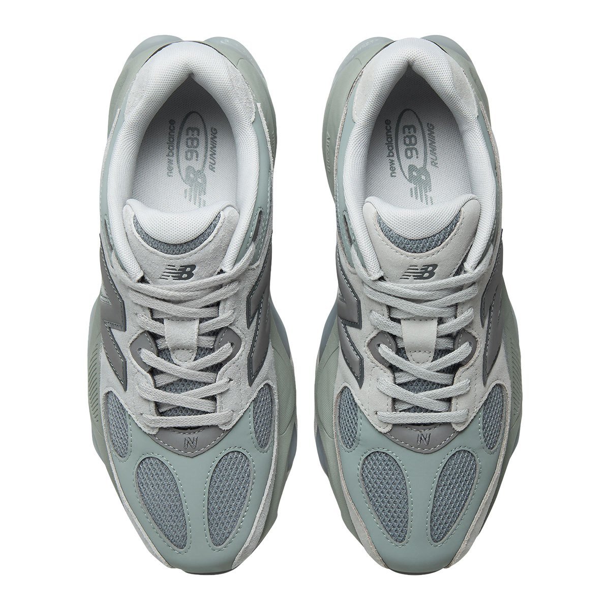 New Balance 983 hybrid runner in grey suede with dual-density ABZORB midsole - detail view 3