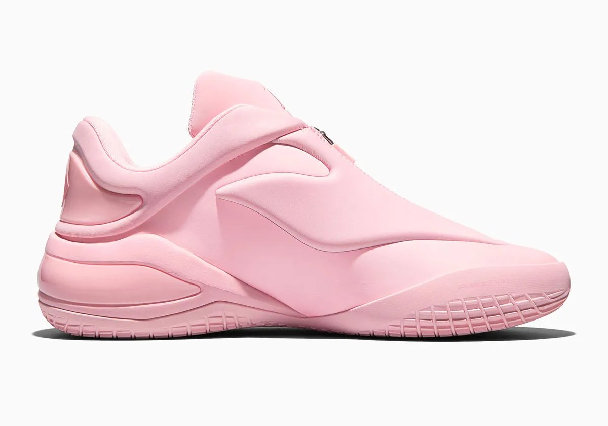 Converse SHAI 001 in monochrome pink, showcasing the silhouette's clean tonal aesthetic - detail view 1