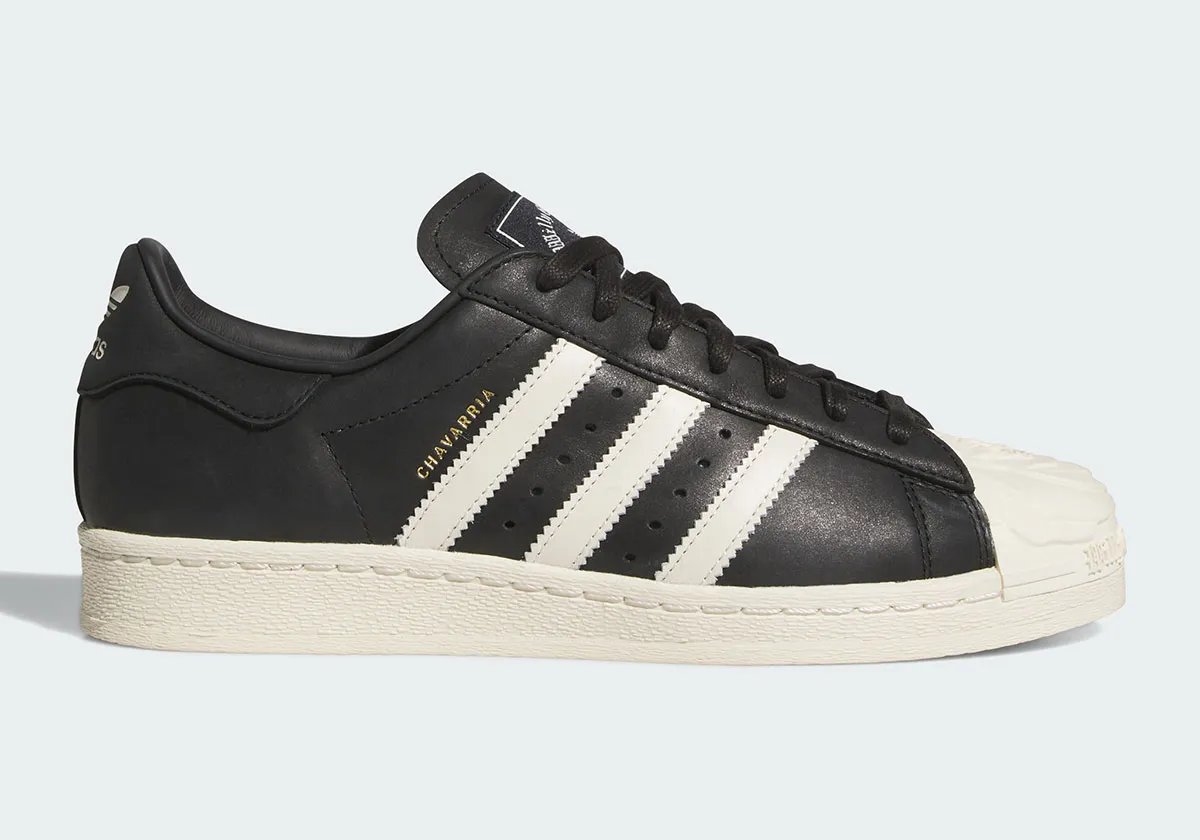 adidas Superstar with rose floral detailing designed by Willy Chavarria, featuring the classic shell toe and three stripes with ornamental accents - detail view 2