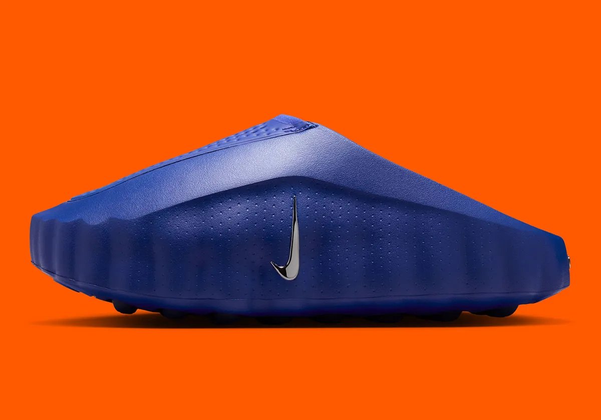 Nike Mind 001 Old Royal women's slip-on with Midnight Navy foam nodes, shown from multiple angles - detail view 1