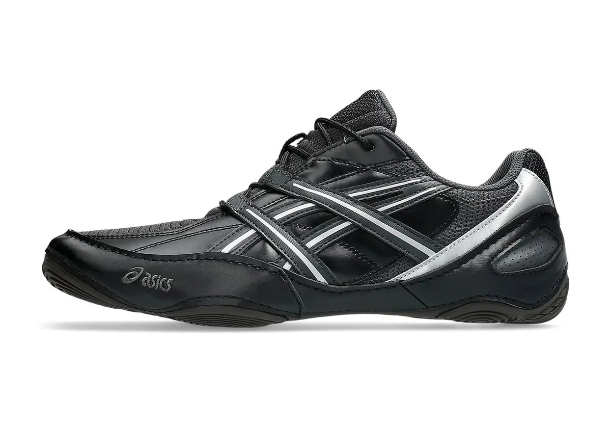 ASICS Hypersync low-profile running sneaker in neutral colorway, side profile view - detail view 2