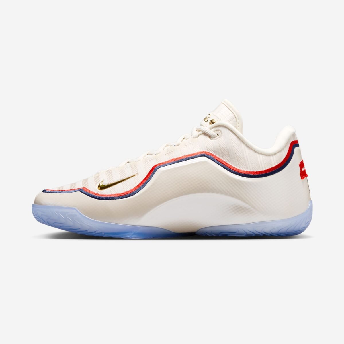 Nike LeBron 23 'Old Glory' colorway featuring patriotic design elements inspired by LeBron James' 25-point performance - detail view 2