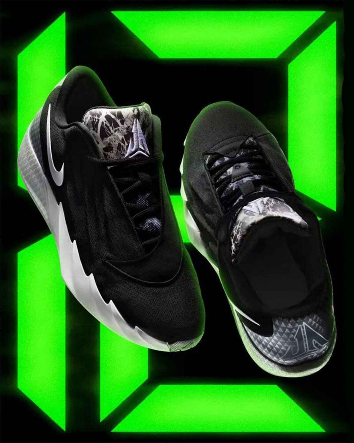 Nike Ja Twelve Time Ja Morant signature basketball shoe with asymmetrical lace design and molded sidewall notches - detail view 4