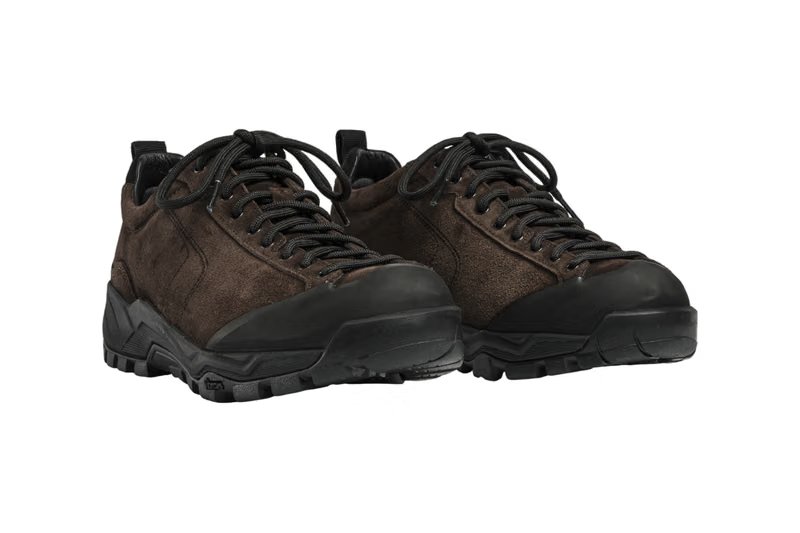 JJJJound x Diemme Movida in brown suede with Italian leather lining and Vibram sole - detail view 4
