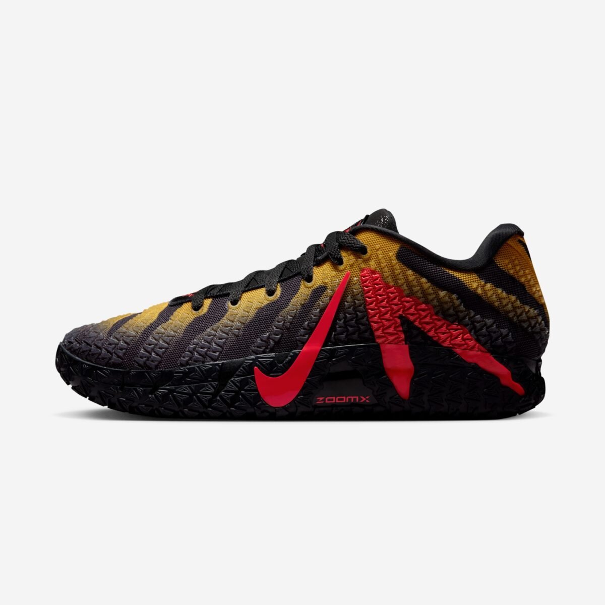 Nike Ja 3 Raptor in Jurassic Park colorway, showing lateral and medial views of the performance basketball shoe - detail view 2