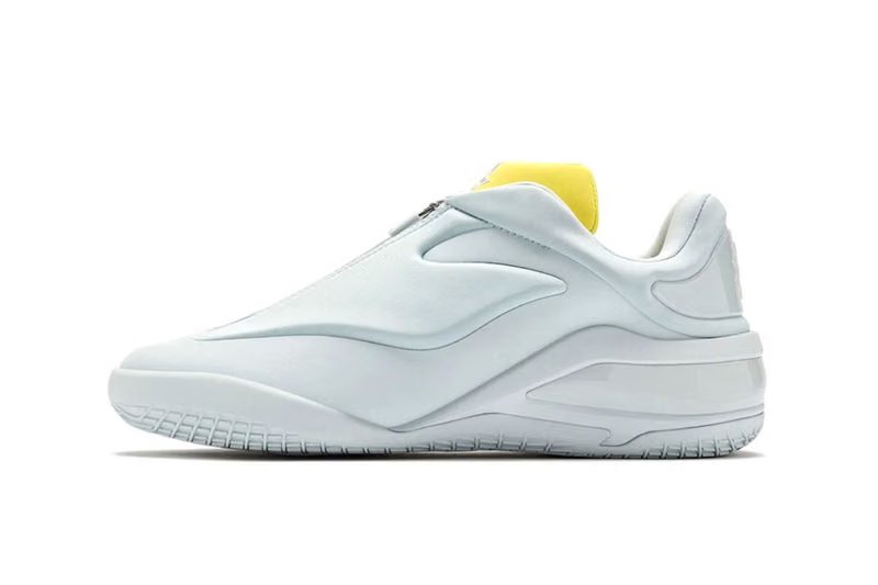 Converse SHAI 001 Ghosted in white with Dream Yellow tongue detail, Shai Gilgeous-Alexander's signature sneaker - detail view 2
