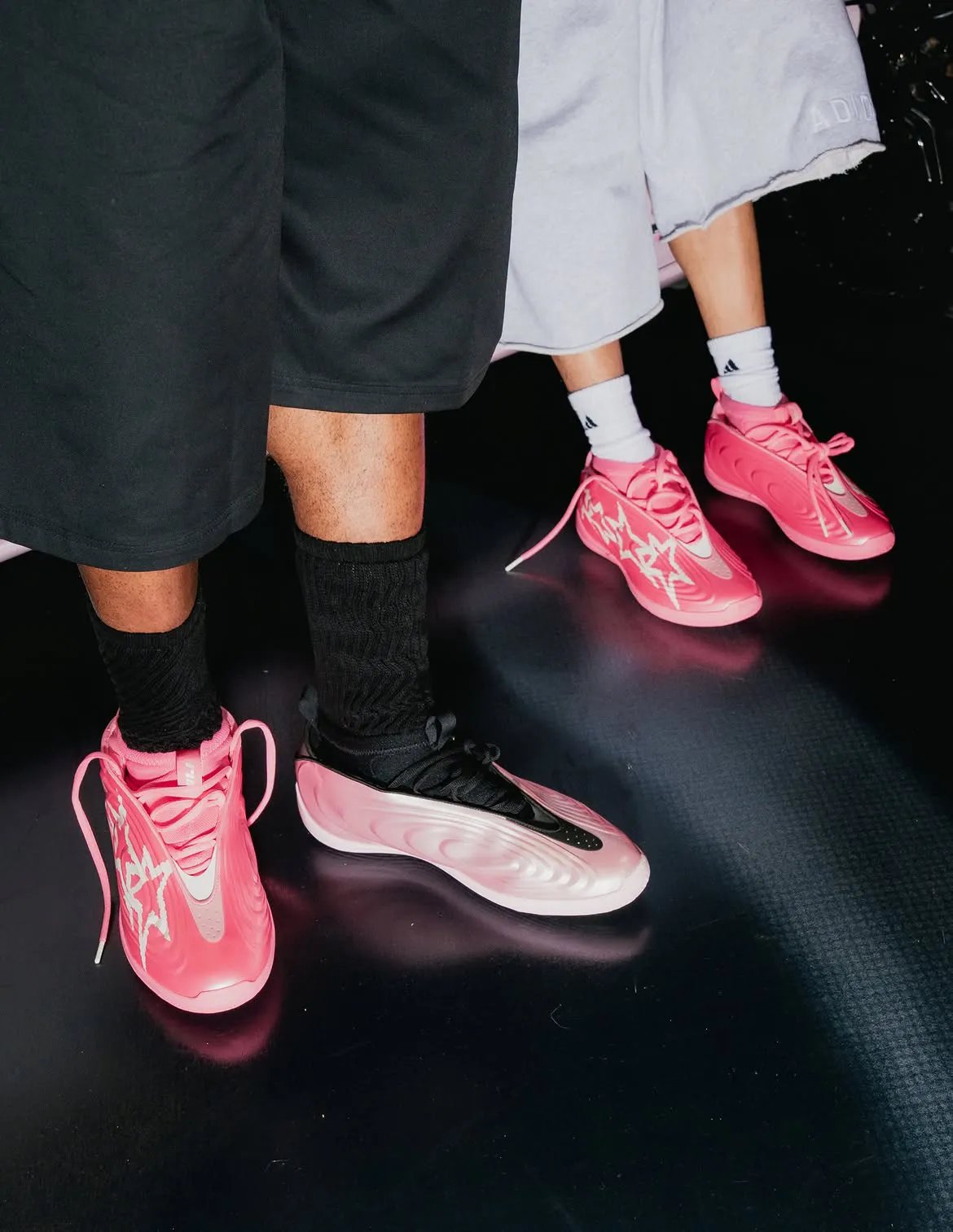 Ray Asianboy x adidas Harden Vol. 10 "RUEI" in Beam Pink colorway with custom personalization details - detail view 5