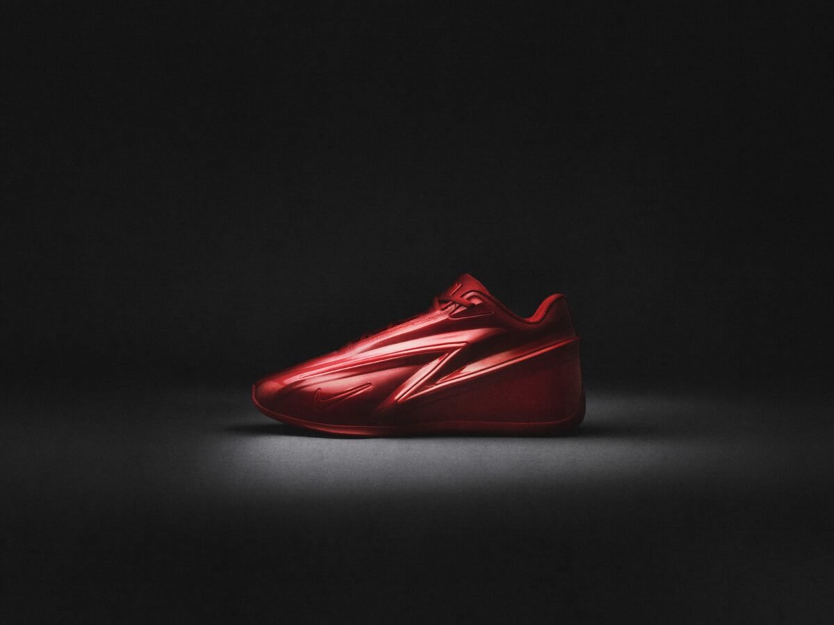 Nike KD 19 Bright Ceramic colorway, side profile view showing the full silhouette and ceramic-toned upper - detail view 1