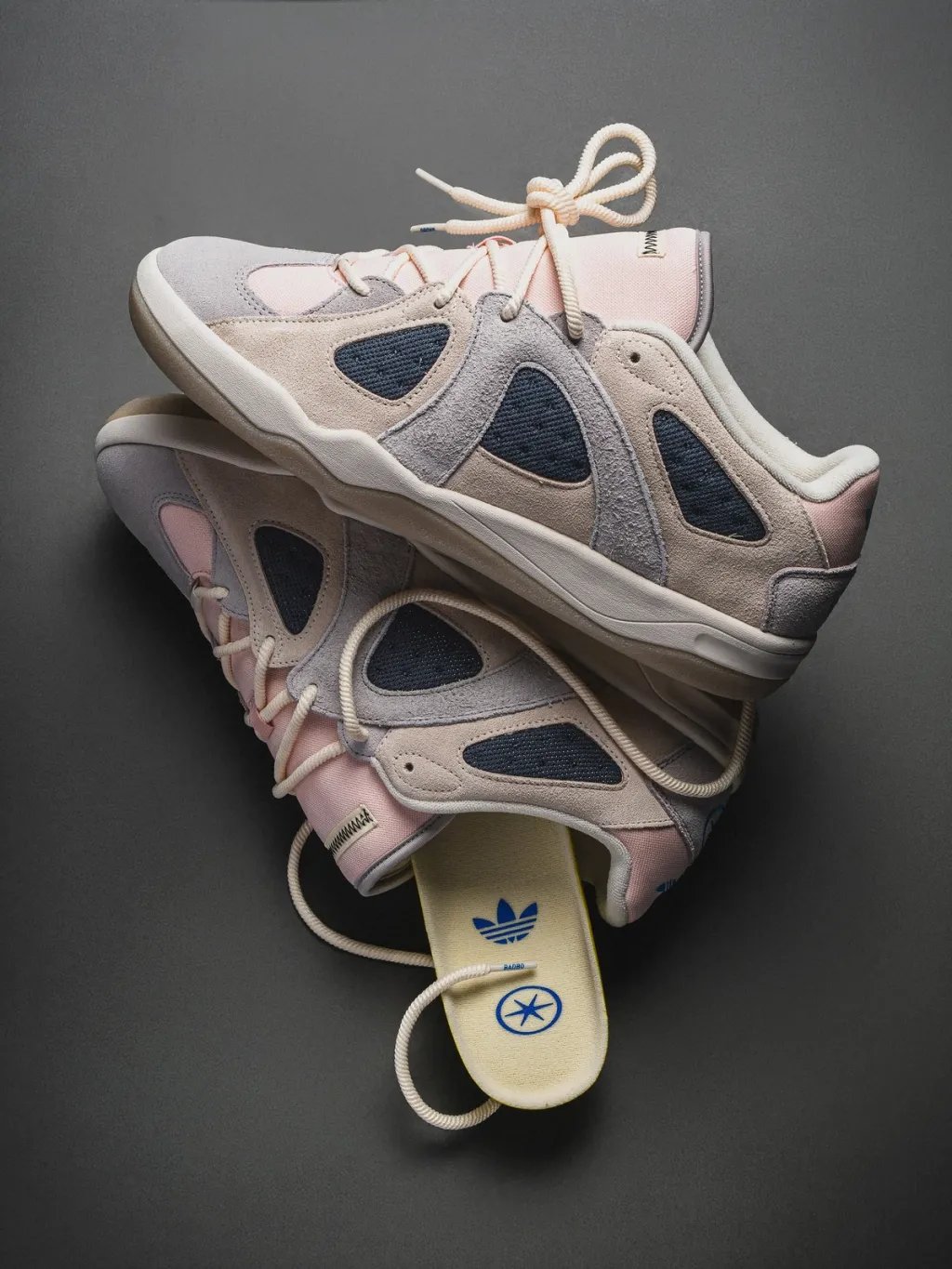 Bad Bunny x adidas BadBo 1.1 Low-Top in official first look, showcasing the refined low-profile silhouette and material construction