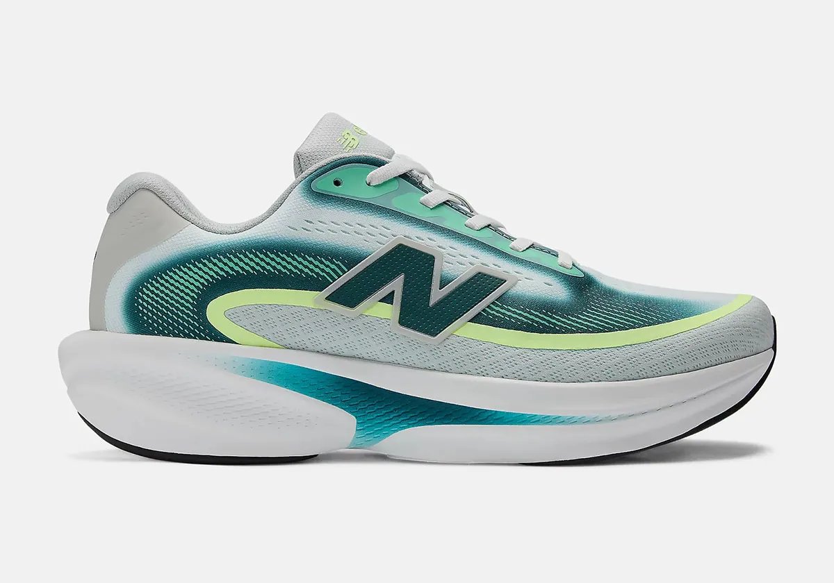 New Balance Ellipse running shoe in neutral colorway, showing mesh upper and foam cushioning profile - detail view 1