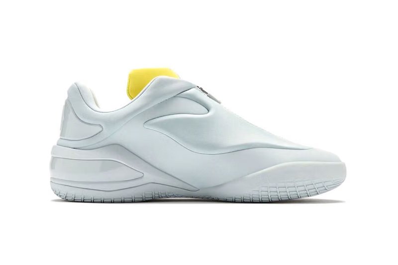 Converse SHAI 001 Ghosted in white with Dream Yellow tongue detail, Shai Gilgeous-Alexander's signature sneaker - detail view 3